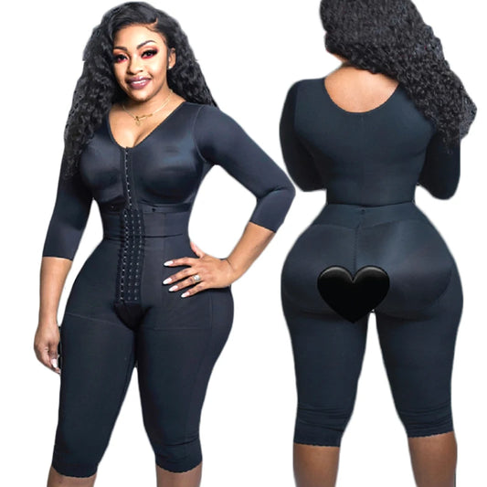 Fajas Colombianas Mujer Full Body Support Arm Compression Shrink Your Waist With Built In Bra BBl Post Op Surgery Supplies