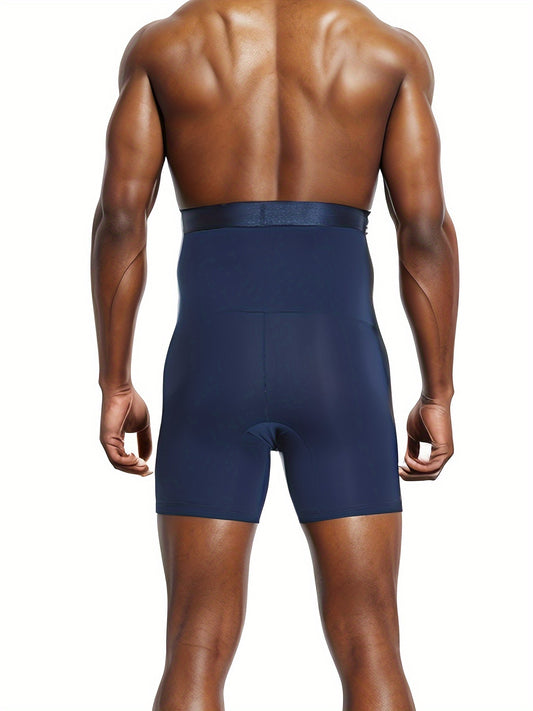 Men Tummy Control Shorts High Waist Slimming Underwear Body Shaper Seamless Belly Girdle Boxer Briefs