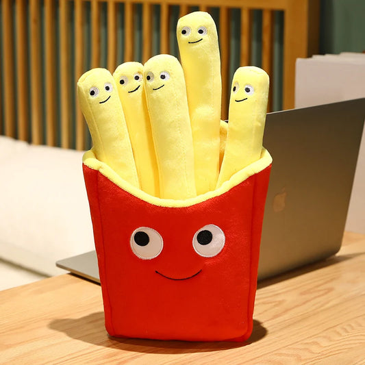 Stuffed Smiley Plush French Fries