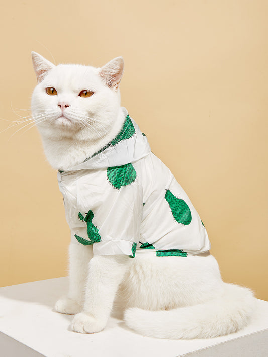 Thin Breathable Pet Shirt With Hood