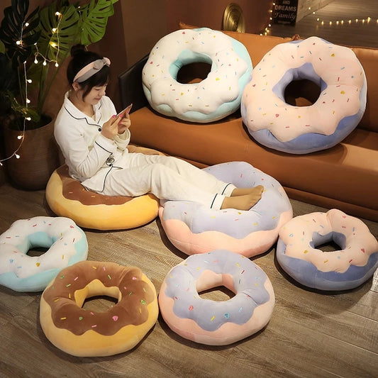 Giant 45/70cm Donut Plush Pillow/Chair