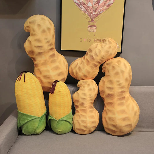 Peanut Corn/Cute Kawaii Vegetables Plush Pillows