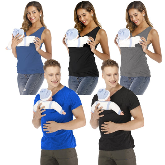 Safety Kangaroo Pocket T-Shirt Baby Carrier