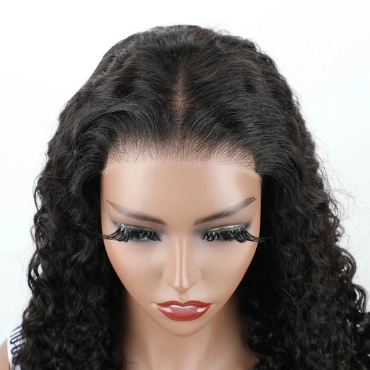 Glueless Pre-Plucked Human Wig/Water Wave Wig/Transparent Lace Front/6X4 HD