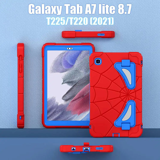 For Samsung Galaxy Spider Tablet Cover A7 Lite Case 8.7 inch SM-T220/T225 +PC case Tab A7 lite 8.7" SM-T225/T220