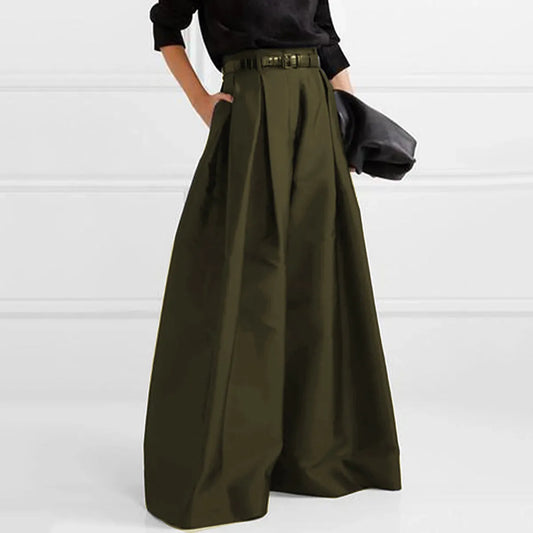 Stylish Urban Casual Loose High Waisted Wide Leg Pants For Women