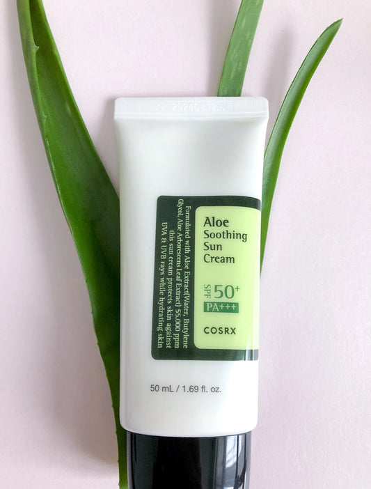 Crema solar calmante con aloe de COSRX SPF50