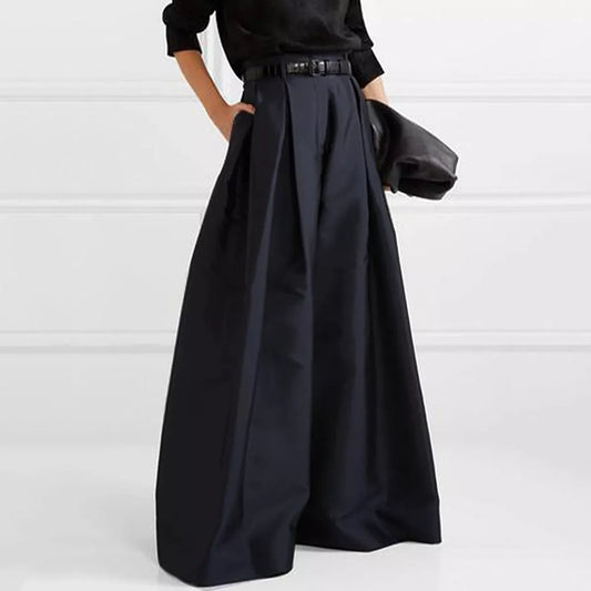 Stylish Urban Casual Loose High Waisted Wide Leg Pants For Women