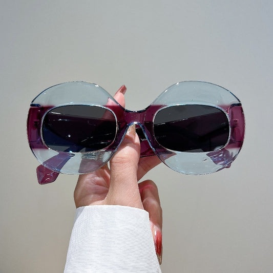 Gafas de sol ovaladas de gran tamaño para mujer