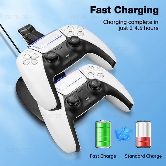 PS5 Controller Type-C Dual Sense Charging Station Dual Charging Dock Charger Stand for PlayStation 5