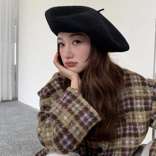 Oversized 100% Wool Beret