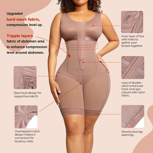 Colombianas Stage1 & 2 Postpartum-Girdle BBL-Bodysuit Shapewear Corset Slimming