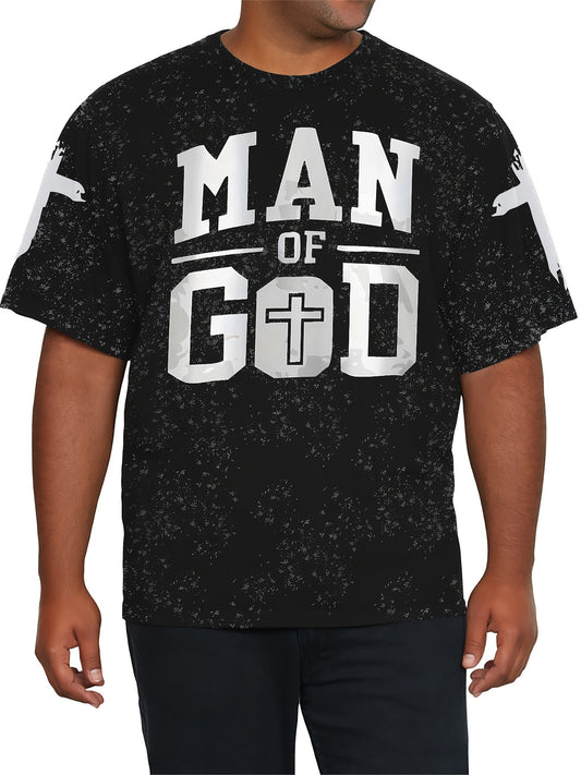 Camiseta informal de manga corta "Hombre de Dios"