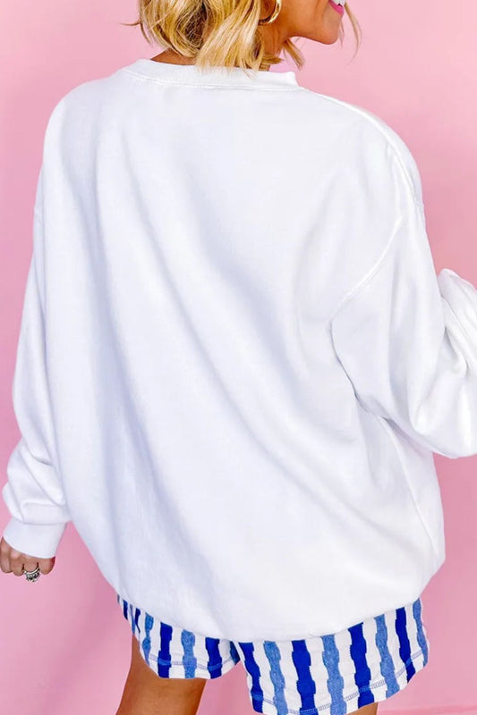 Round Neck Long Sleeve Sweatshirt